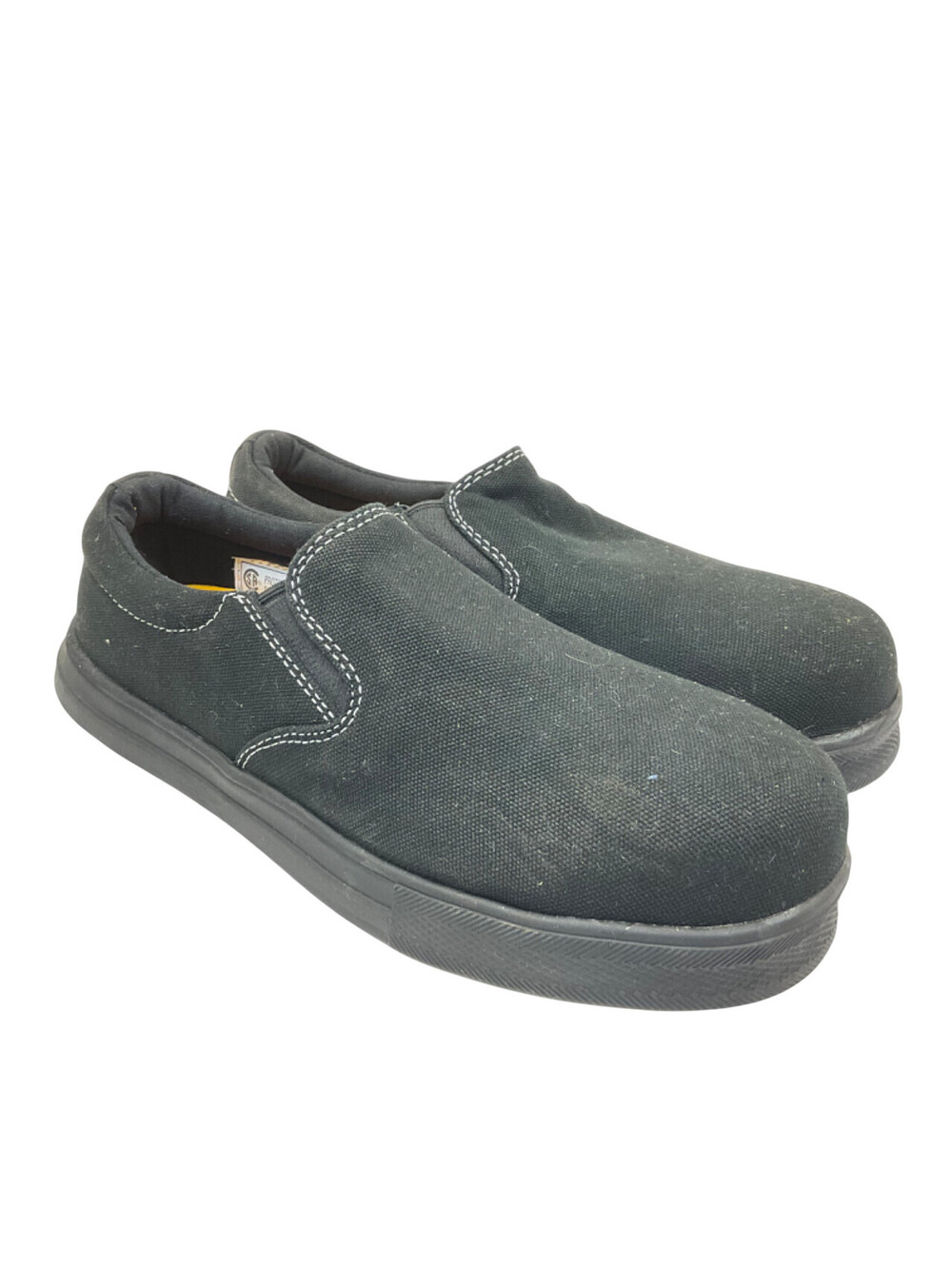 Dakota Women's 1008 Lightweight ATSP Canvas Slip-On Work Shoes Black 7.5M
